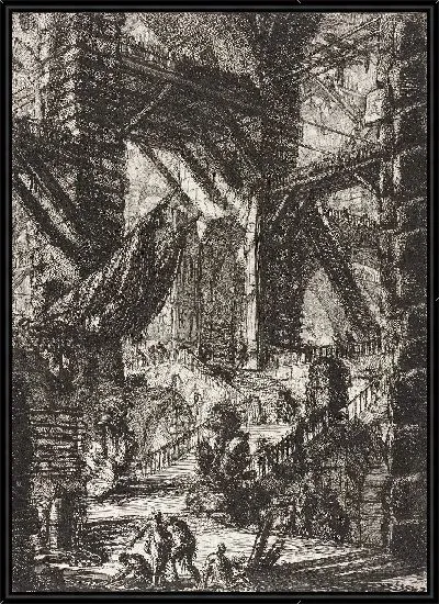 Картина Лестница с трофеями 