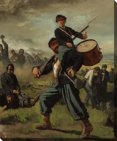 Картина Раненый барабанщик 