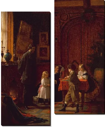Картина Рождество, семья Блоджетт 