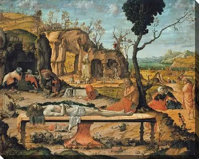 Подготовка гроба Христова 