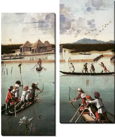 Картина Охота на лагуне 