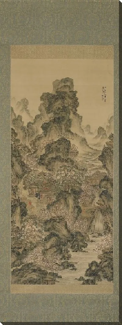 Картина Весна персикового цвета 