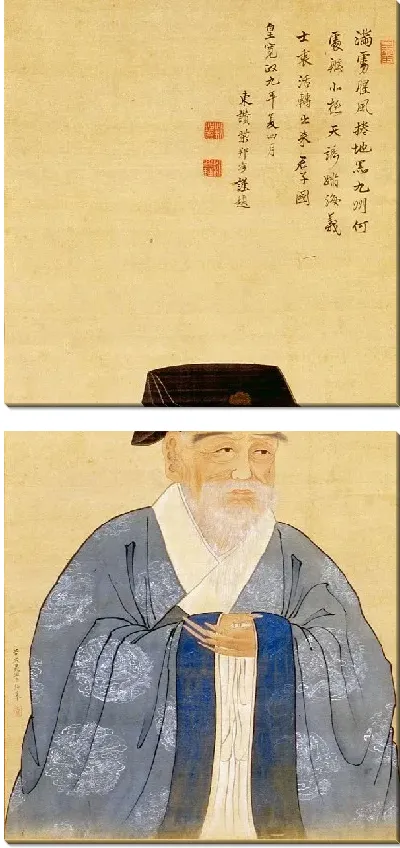 Картина Портрет Шу-Шунсуи (конфуцианский ученый) 