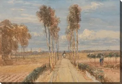 Картина Тополиная аллея, после Хоббемы