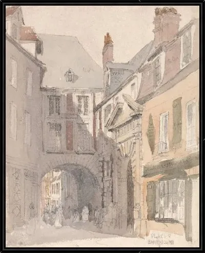 Картина Площадь Св. Варфоломей, Руан