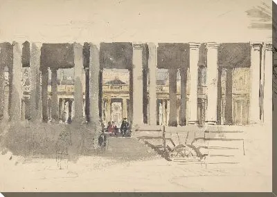 Картина Гринвичская больница (ректо); Исследование здания (verso)