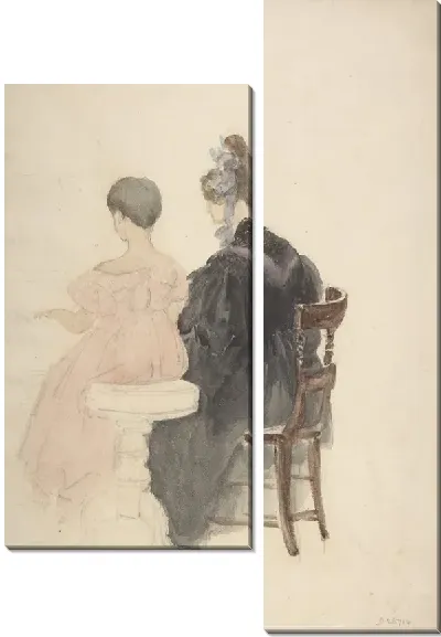 Картина Урок фортепиано