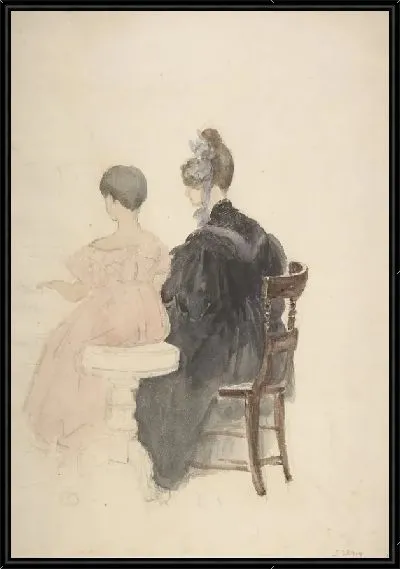 Картина Урок фортепиано