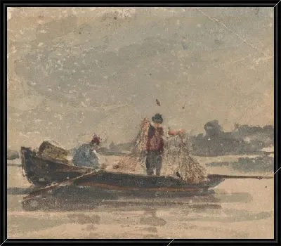 Рыбаки тянут сеть