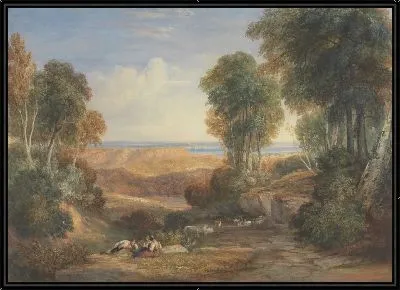 Пересечение Северна и Уая с Чепстоу в отдалении