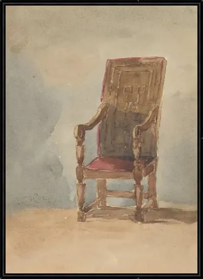 Картина Этюд античного кресла