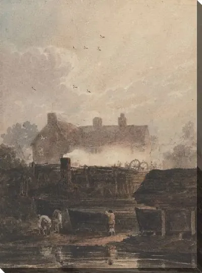 Картина Строительство лодок - верфь в Бирмингеме