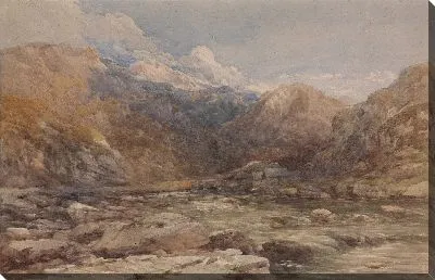 Картина Речной пейзаж в Уэльсе