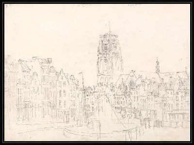 Картина Роттердам: Церковь Святого Лаврентия
