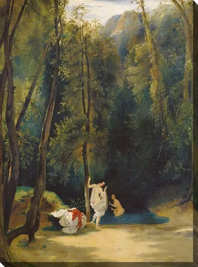 Картина Женщина купается в парке Терни