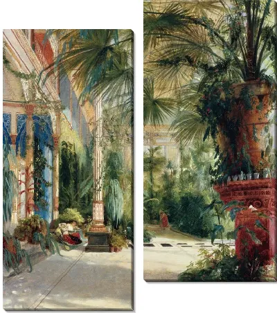 Картина Интерьер Пальмового Дома
