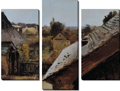 Картина Вид на крыши и сады