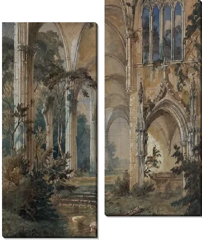 Картина Руины готической церкви