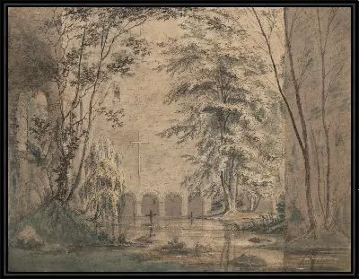 Затопленные руины монастыря