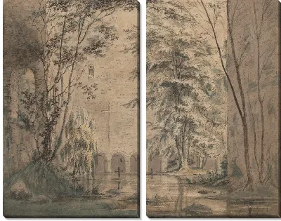 Затопленные руины монастыря