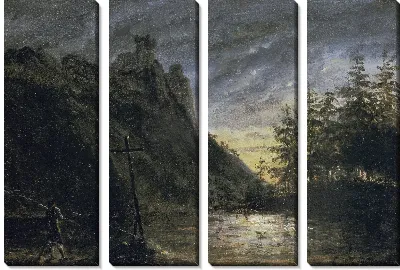 Картина Рыцарский замок в Танненвайхере