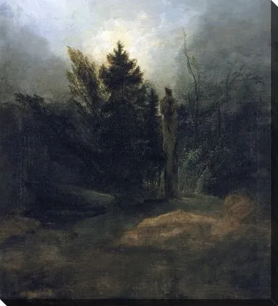 Картина Столб в лесу (незаконченный)