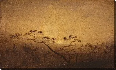 Картина Осенние деревья на рассвете