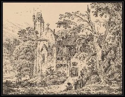 Монастырь в лесу