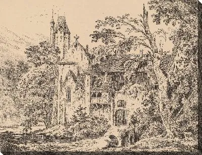 Монастырь в лесу