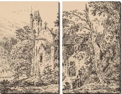 Монастырь в лесу