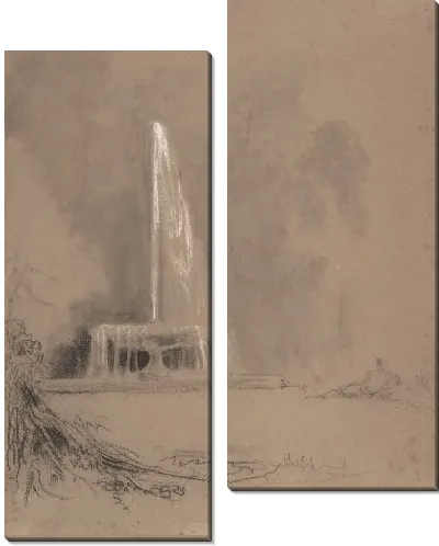 Картина Фонтан в парке