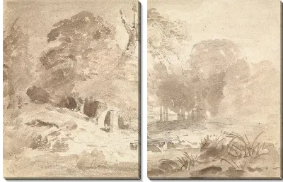 Картина Сельский пейзаж в Марке Бранденбург