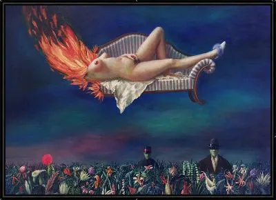 Картина Человек, который поджигает девушек