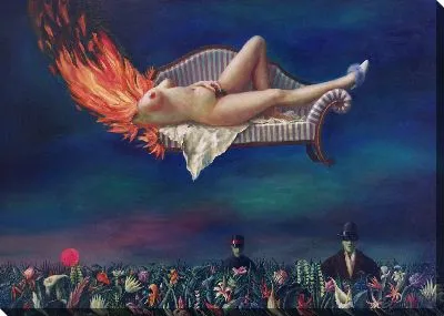 Картина Человек, который поджигает девушек