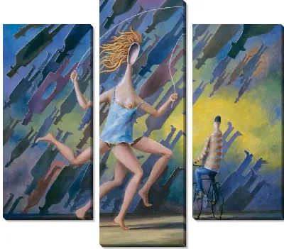 Картина Красная стрекоза