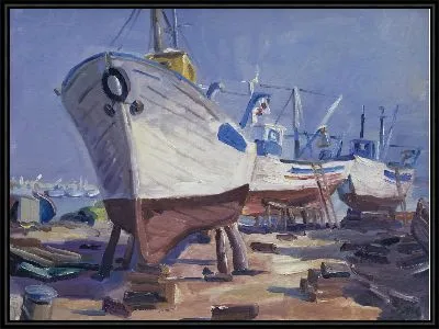 Картина Манфредония, верфь