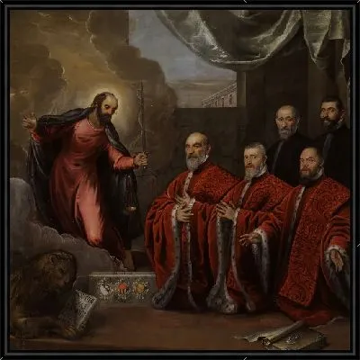 Святой Марк во славе и портреты трех Авогадоров 