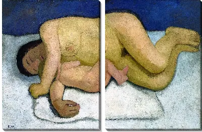 Картина Лежит мама с ребенком II 