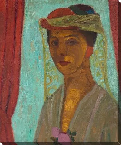 Картина Автопортрет с шляпой и вуалью 