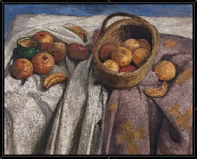 Натюрморт с яблоками и бананами 