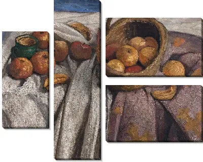 Натюрморт с яблоками и бананами 