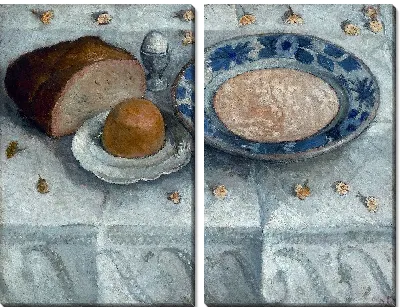 Натюрморт с большой миской для молока 