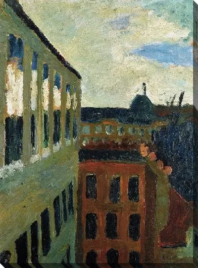 Картина Вид из окна мастерской художника в Париже 