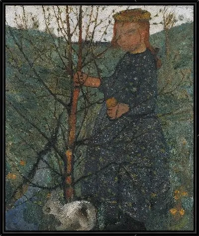 Картина Ребенок с кроликом 