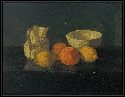 Натюрморт с чашкой и кувшином молока 