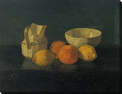 Натюрморт с чашкой и кувшином молока 