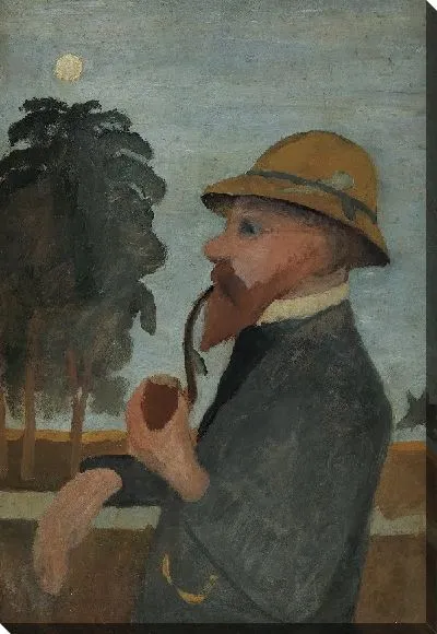 Картина Отто Модерсон с трубкой 