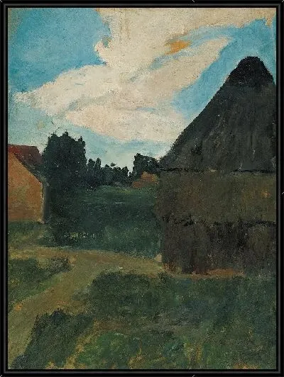 Картина Стог сена в вечернем свете 