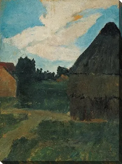 Картина Стог сена в вечернем свете 