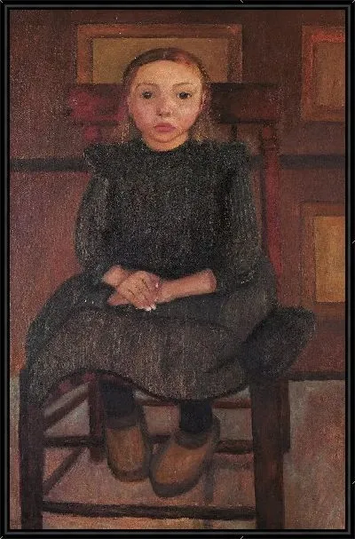 Картина Ребенок фермера из Ворпсведе сидит на стуле 